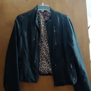 Bebe black faux jacket